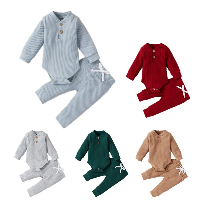 Newborn Baby Clothes Girl Boy Pant Sets Spring Autumn Infant Children\'s Tops and Bottom Clothes Sets Groups Baby Items Clothing