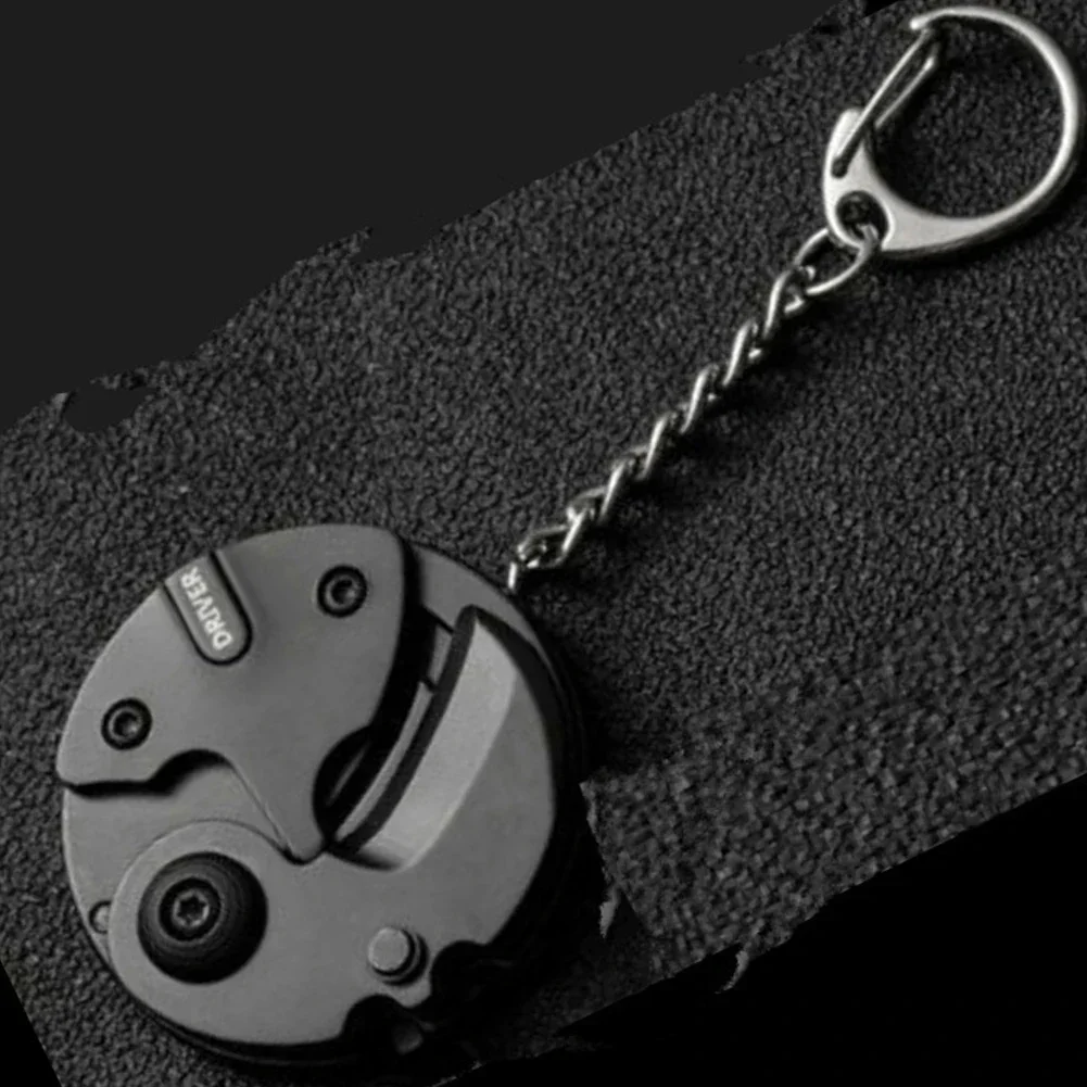 

Multifunctional Keychain Screwdriver Hexagon Coin Outdoor EDC Tool Hexagon Folding Coin Knife Pocket Fold Mini coltello Gear Pee