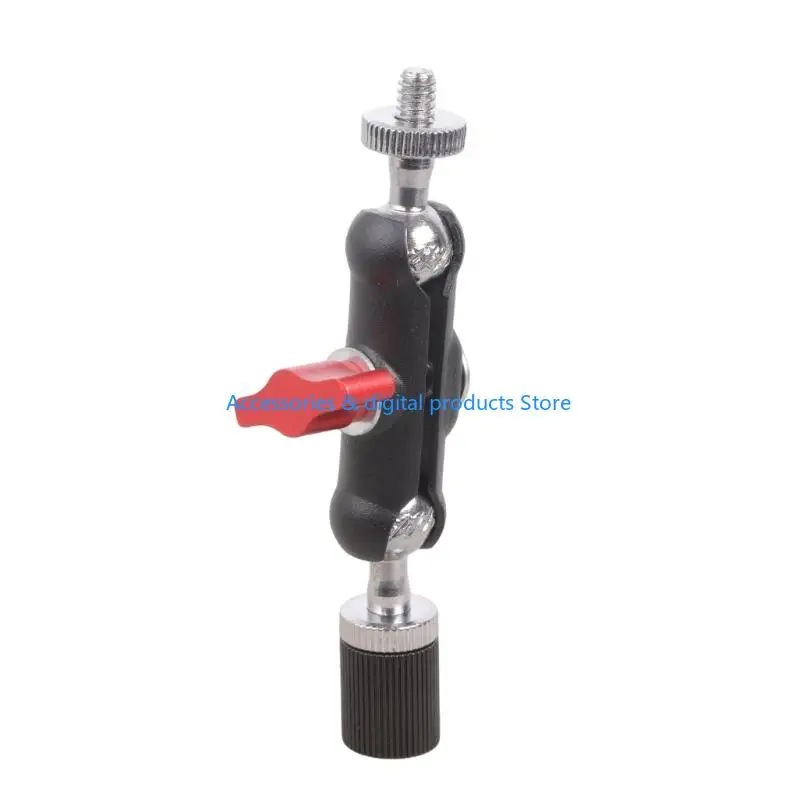 77JD 1/4inch Male to Female Threaded Ball Head Clamp For Phone Video Mount Camera