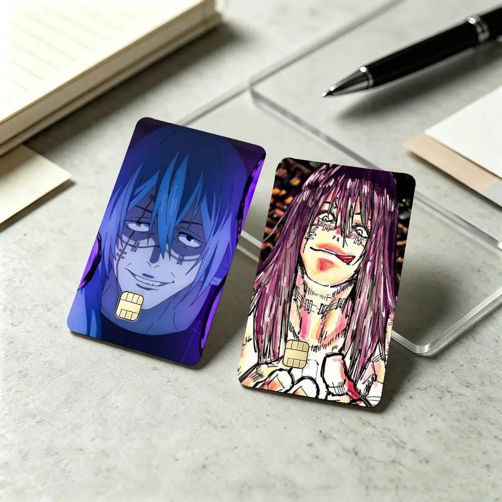 J-Jujutsu K-Kaisen M-Mahito Sticker Film Tape Skin for Credit Card Debit Card Waterproof Stickers