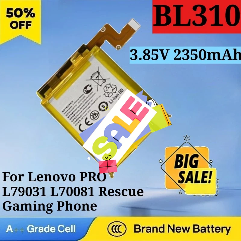 

3.85V 2350mAh New BL310/BL312 Battery for Lenovo PRO L79031 L70081 Rescue Gaming Phone High Quality Rechargeable Battery