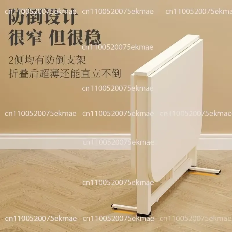 Small apartment rectangular telescopic dining table simple folding table chair folding installation folding dining table