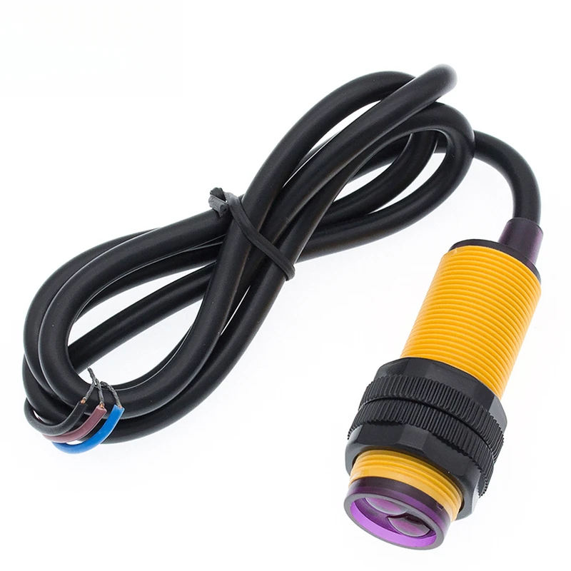 

Smart Car Robot E18-D80NK Infrared Obstacle Avoidance Photoelectric Sensor Proximity Switch 3-80cm Detection Range Adjustable