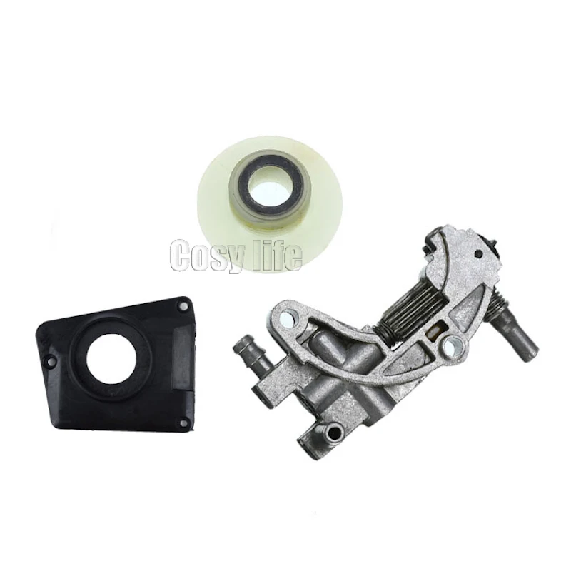 Imagem -04 - Bomba de Acionamento Óleo Worm Gear Kit para Motosserra Chinesa 4500 5800 45cc 52cc 58cc Capa da Bomba Óleo Substituição da Tubulação Peças