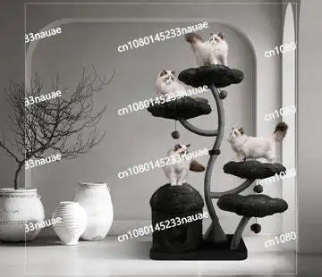 Hot Sales Modern Flower Floral Cat Tree Tower  Luxury Cat Condo Climbing Furniture Cat Tree for Kitty Gift