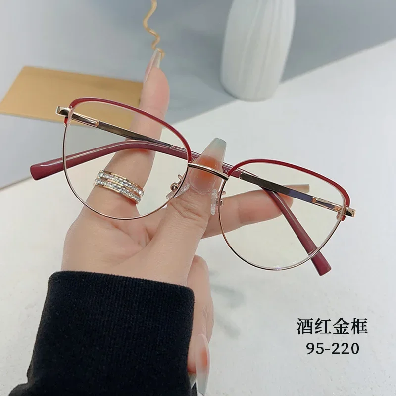 แว่นตาแฟชั่นแว่นตาคอมพิวเตอร์แว่นตาออปติคอลแว่นตา pelindung Mata คอมพิวเตอร์แว่นตาสีฟ้าป้องกันแสงออกแบบสำหรับผู้หญิง