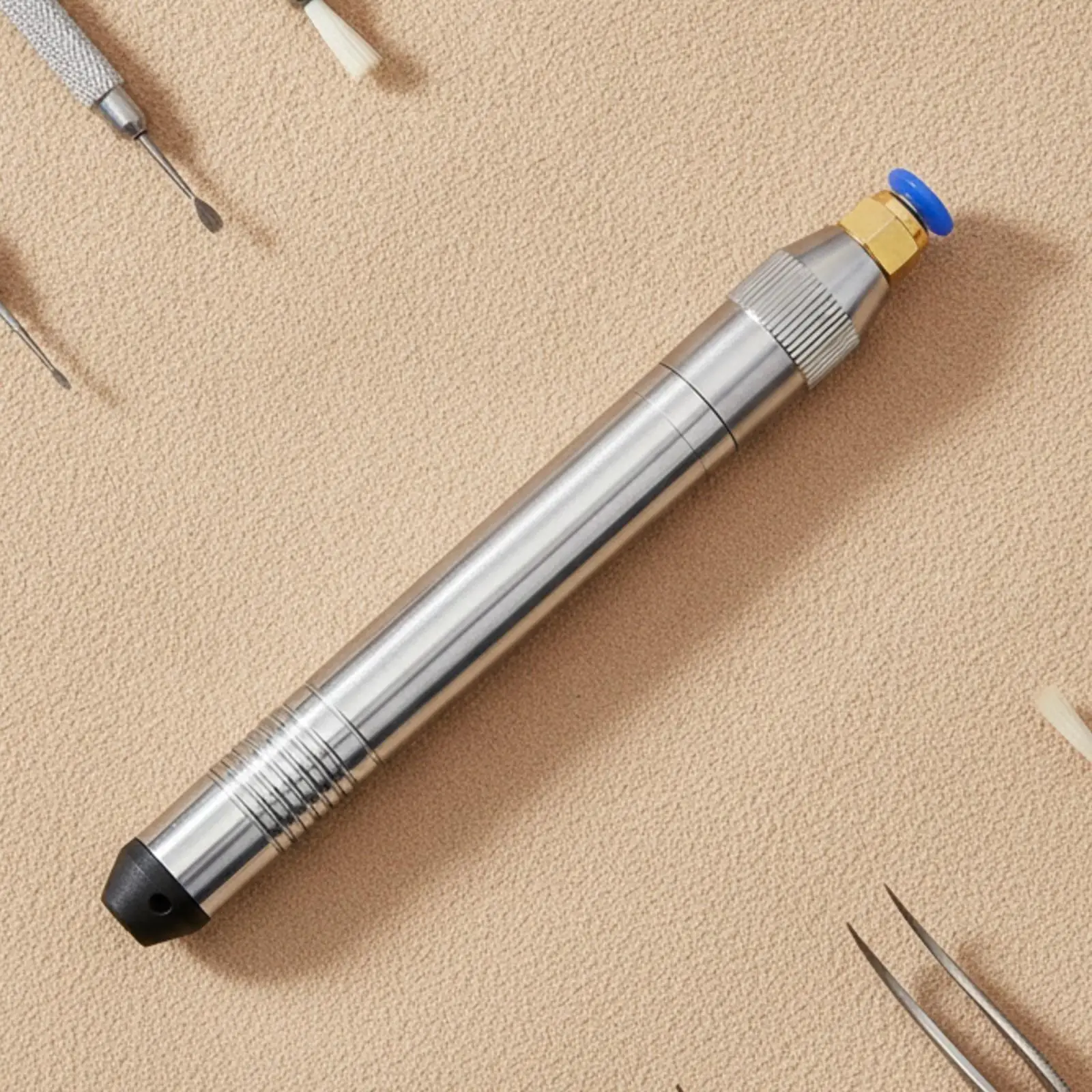 Pneumatic Engraver Pen Jewelry Sandblasting Tool Stainless Steel Stippling Machine for Gold Silver Ring Bracelet Precious Metal