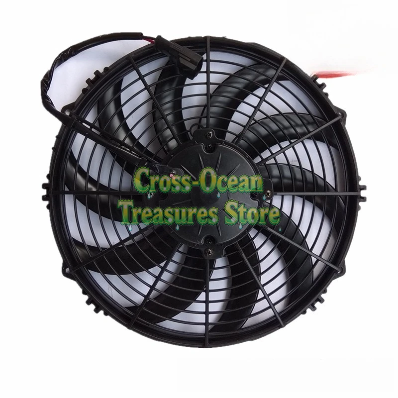 

2212 12-дюймовый фен, двигатель 12 В/24 В для охлаждающего грузовика, автомобильного кондиционера, резервуара для воды, вентилятора охлаждения