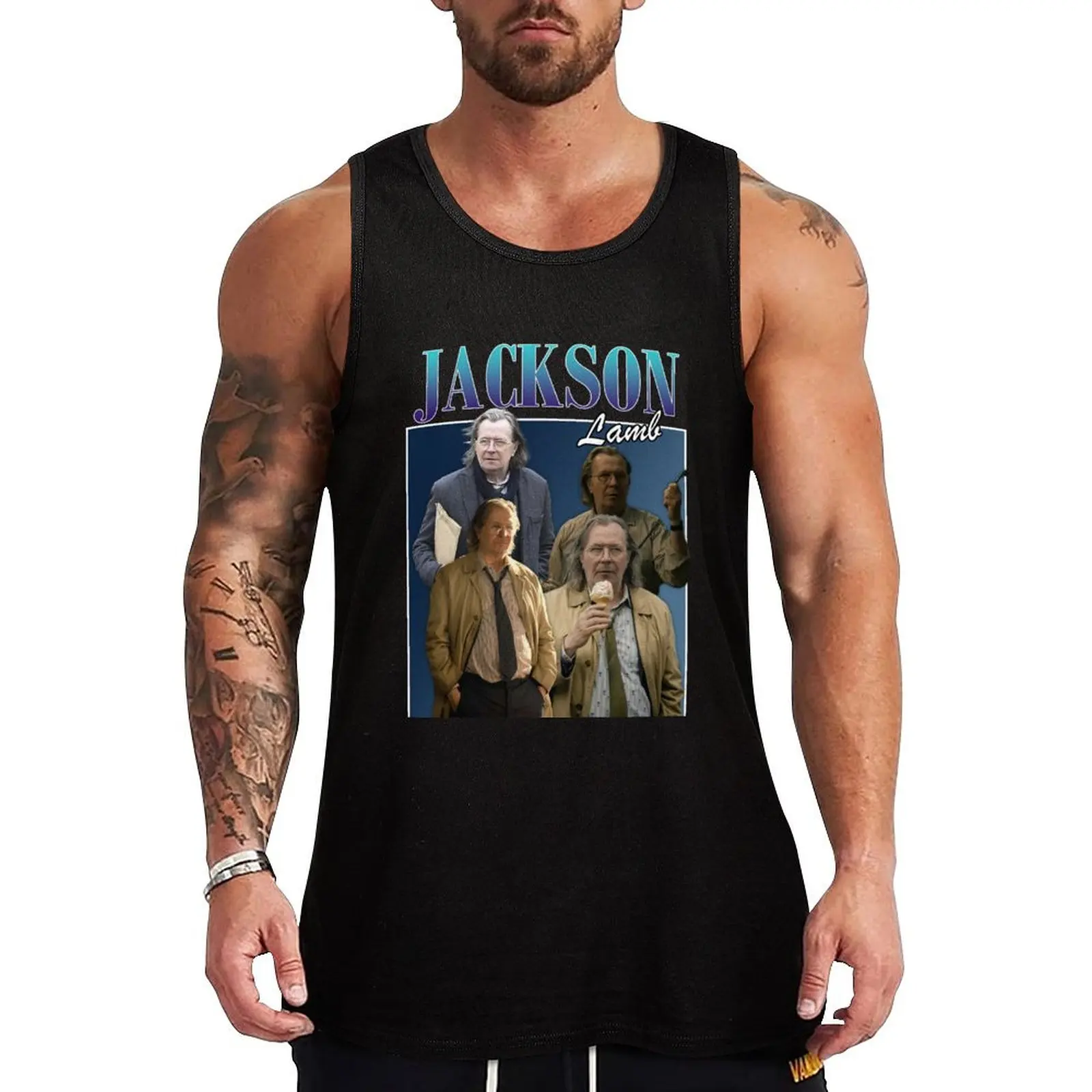 Jackson Lamb Tank Top Simple Casual Tank Top Basic Lightweight Undershirt