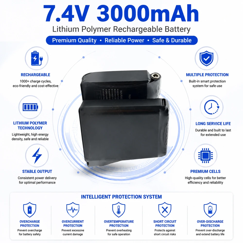 Литиевые аккумуляторы 7.4V 300 – обзор и цена Heated Vest Battery