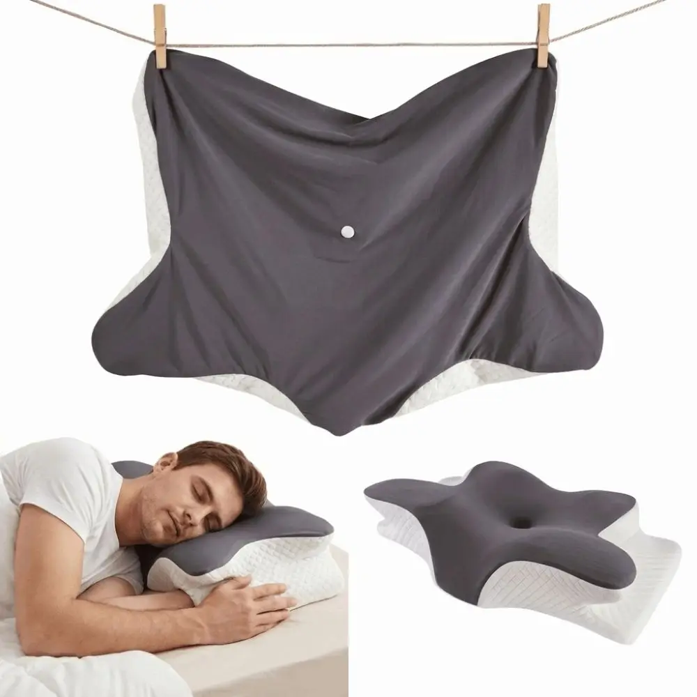 Summer Use Cooling Fabric Cervical Pillowcase Moisture Wicking Breathable Pillow Cover Soft Touch Pillow Protector Bedroom Sleep