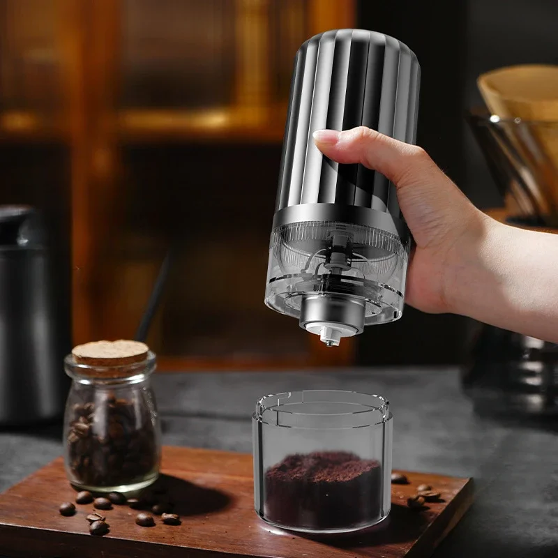 Macinacaffè elettrico portatile Macinacaffè senza fili Macinacaffè con ricarica USB Ruvidità e finezza regolabili