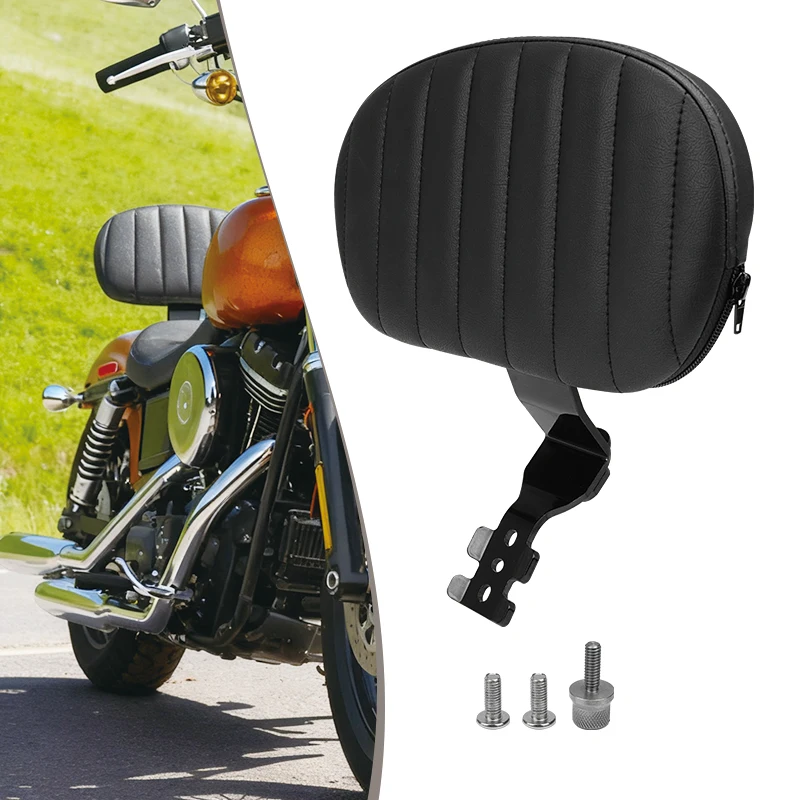 

Motorcycle Detachable Front Driver Rider Backrest Seat Back Rest Cushion For Harley Softail Street Bob FXBB Slim FLSL 2018-2025