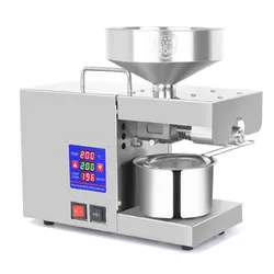 Electric Oil Extractor Automatic Oil Press Machine for Home & Commercial Use Sesame Canola Sunflower Seeds Peanuts Walnuts