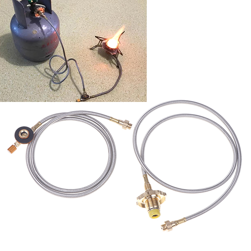  1M Liquefied Gas Tank Flat Gas Tank Inflation Connection Pipe Extension Line For Outdoor Camping Gas Tank Connection Pipe Adaper 