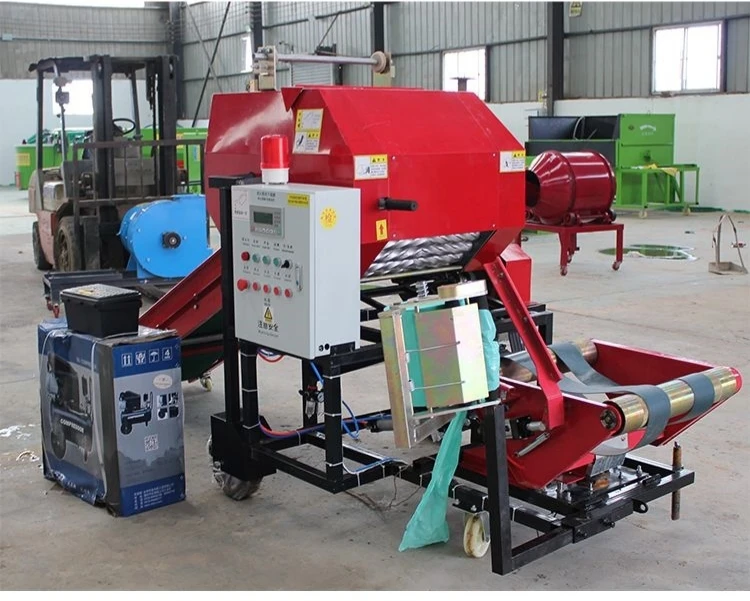 2026 SELL Full Automatic Mini Corn Silage Round Bale Wrapping Machine Diesel Engine Baler for Small Grazing Hay for Small Farms