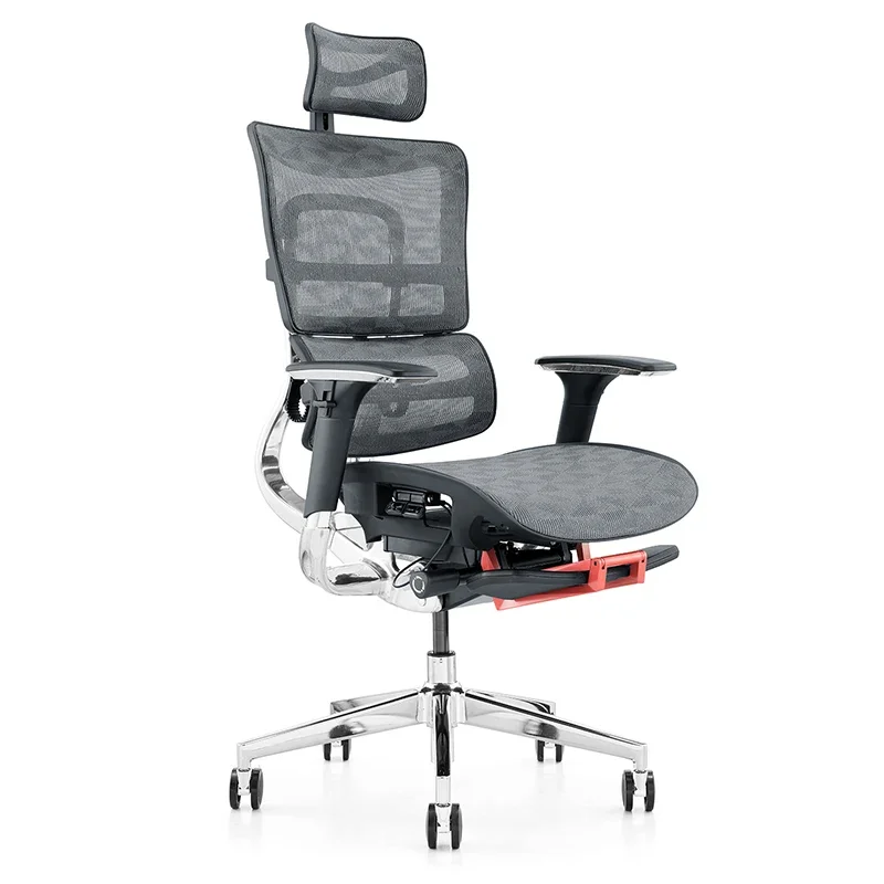 Silla de oficina ergonómica de malla con soporte lumbar y altura del asiento ajustable para el dolor de cuello y el dolor de espalda