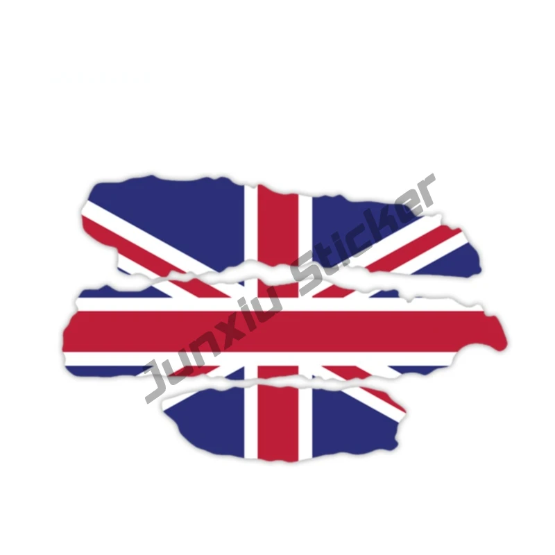 British Flag Sticker Vinyl Decal for SUV Bumper Camper  Window Truck Cup Laptop England Fine Decal Scratch-Proof Decor PVC13x8cm
