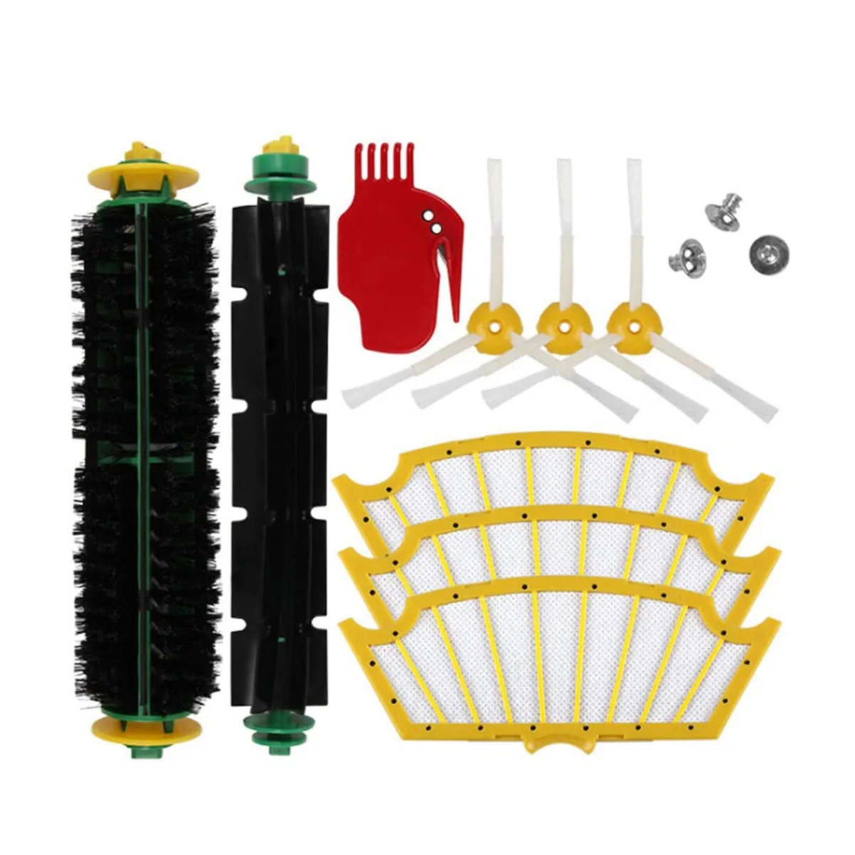 Kit de accesorios para aspiradora robótica, piezas de repuesto para iRobot Roomba Serie 500, 510, 520, 555, 560, 561, 562, 563, 570, 581