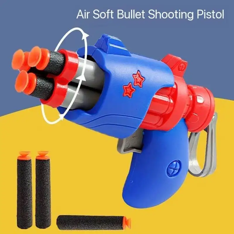 Nuovi mini bambini pistola giocattoli arma schiuma morbida proiettile giocattolo lanciatore di pistola bambini gioco di tiro all'aperto giocattolo sportivo