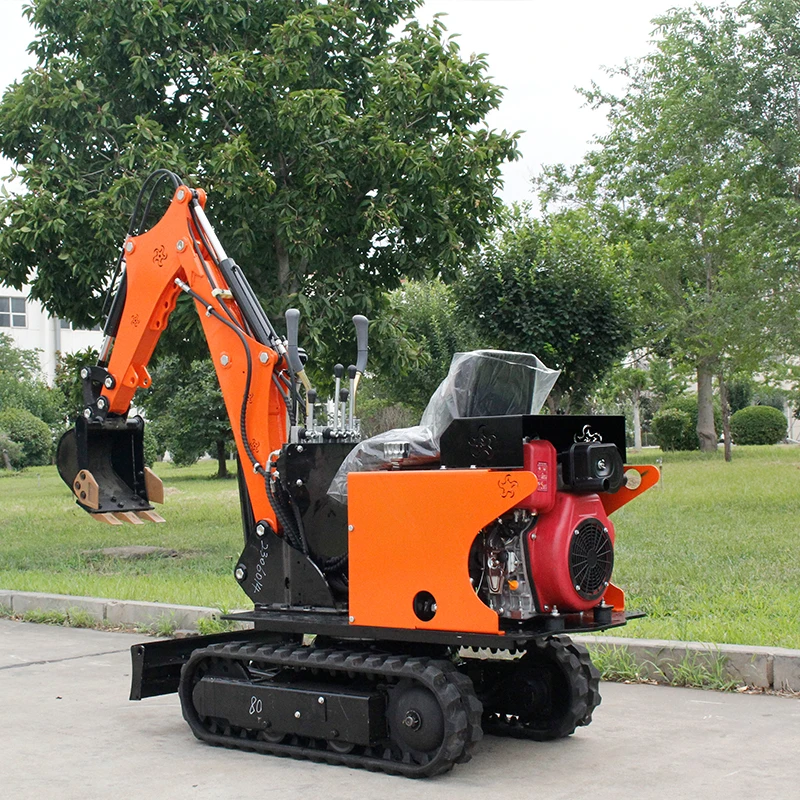 Miniexcavadora de 0,8 toneladas personalizada, precio de fábrica JEEWA, envío gratis, motor Epa, venta al por mayor, excavadora sobre orugas