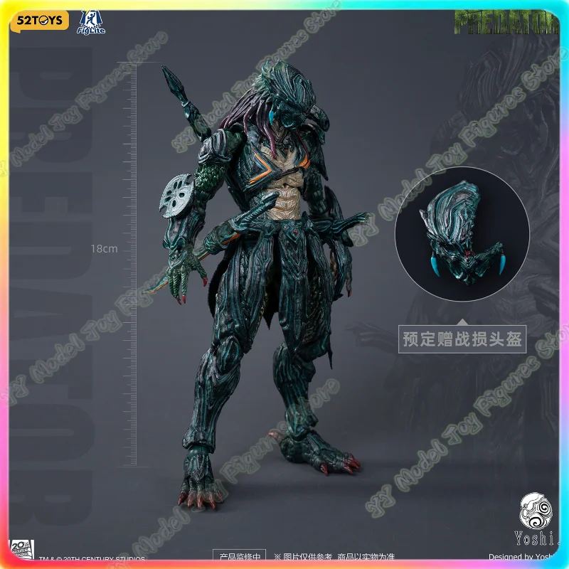 Vorverkauf 52TOYS FigLite Serie 1/12 Maßstab Predator Actionfigur Alien Hunter Bewegliches Sammlermodell Anime-Spielzeug Geschenke