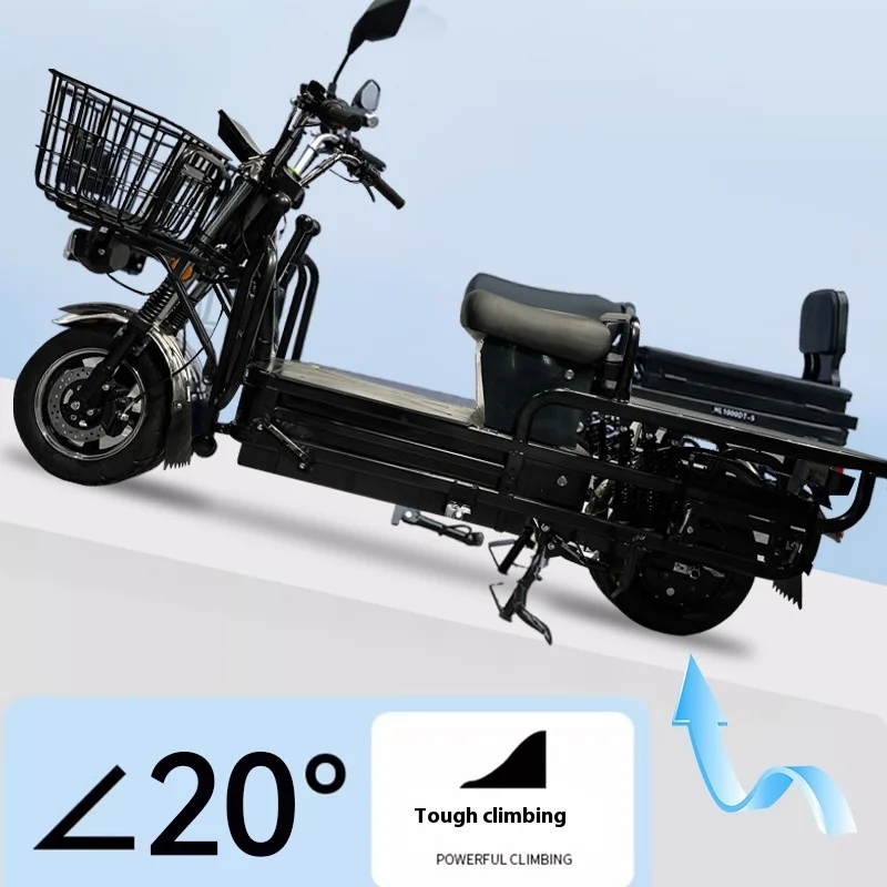 High Power Customizable Electric Tricycle Large Flat Pedal Open Body for Pulling Goods Durable Battery Car Reputed Manufacturer
