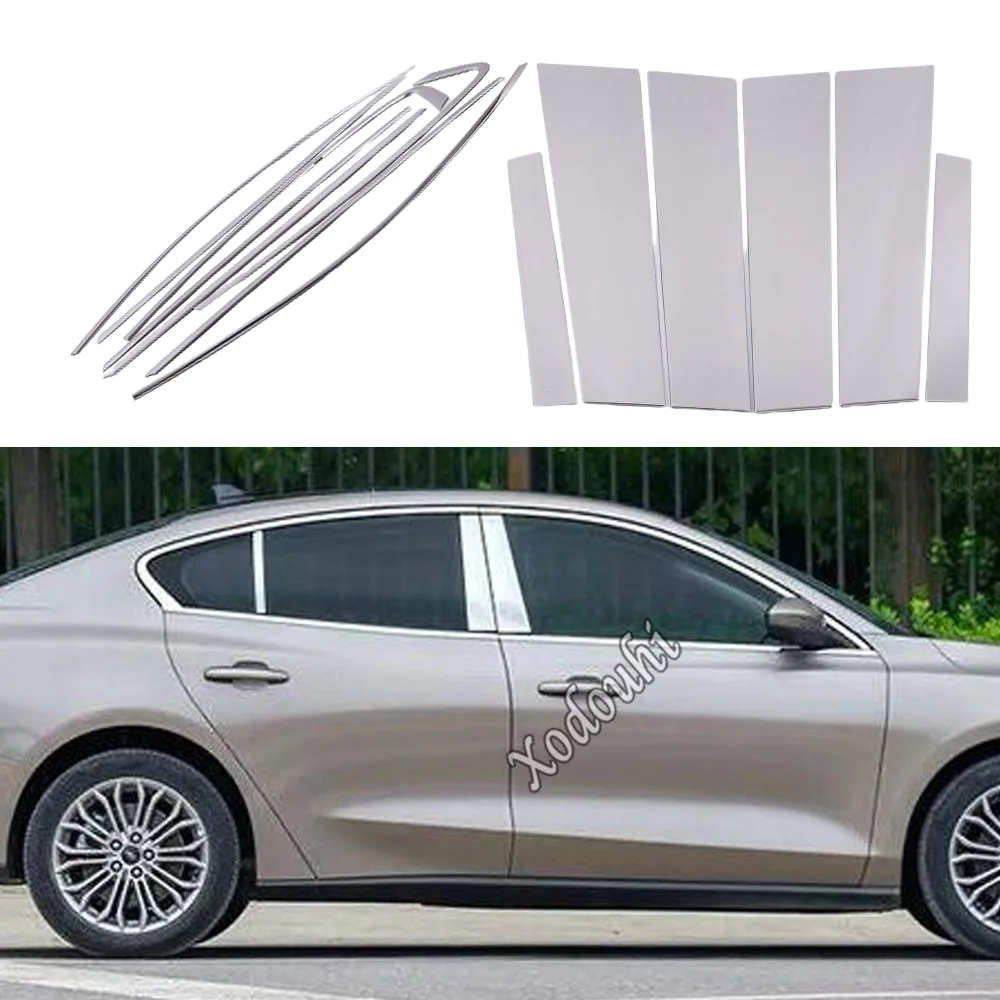 

Декоративные накладки на стойки окон из нержавеющей стали для Ford Focus 2019-2022