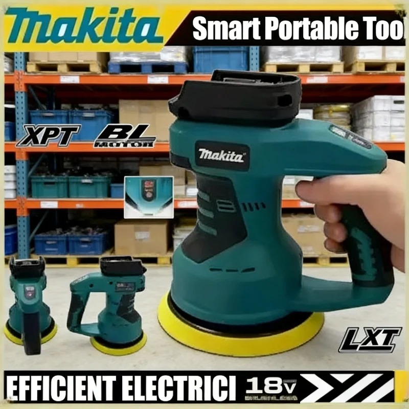 

Аккумуляторная полировальная машина Makita для автомобиля, инструмент для нанесения герметика, глазури и воска, электрический полировщик для шлифовки и финишной обработки 18В