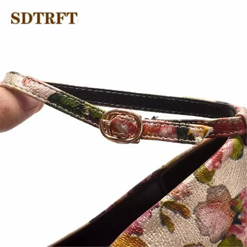 SDTRFT 35-47 Zapatos Mujer Retro Buckle Stilettos 20cm Thin High-Heeled Cosplay Party Shoes Woman Crossdresser Platforms Pumps