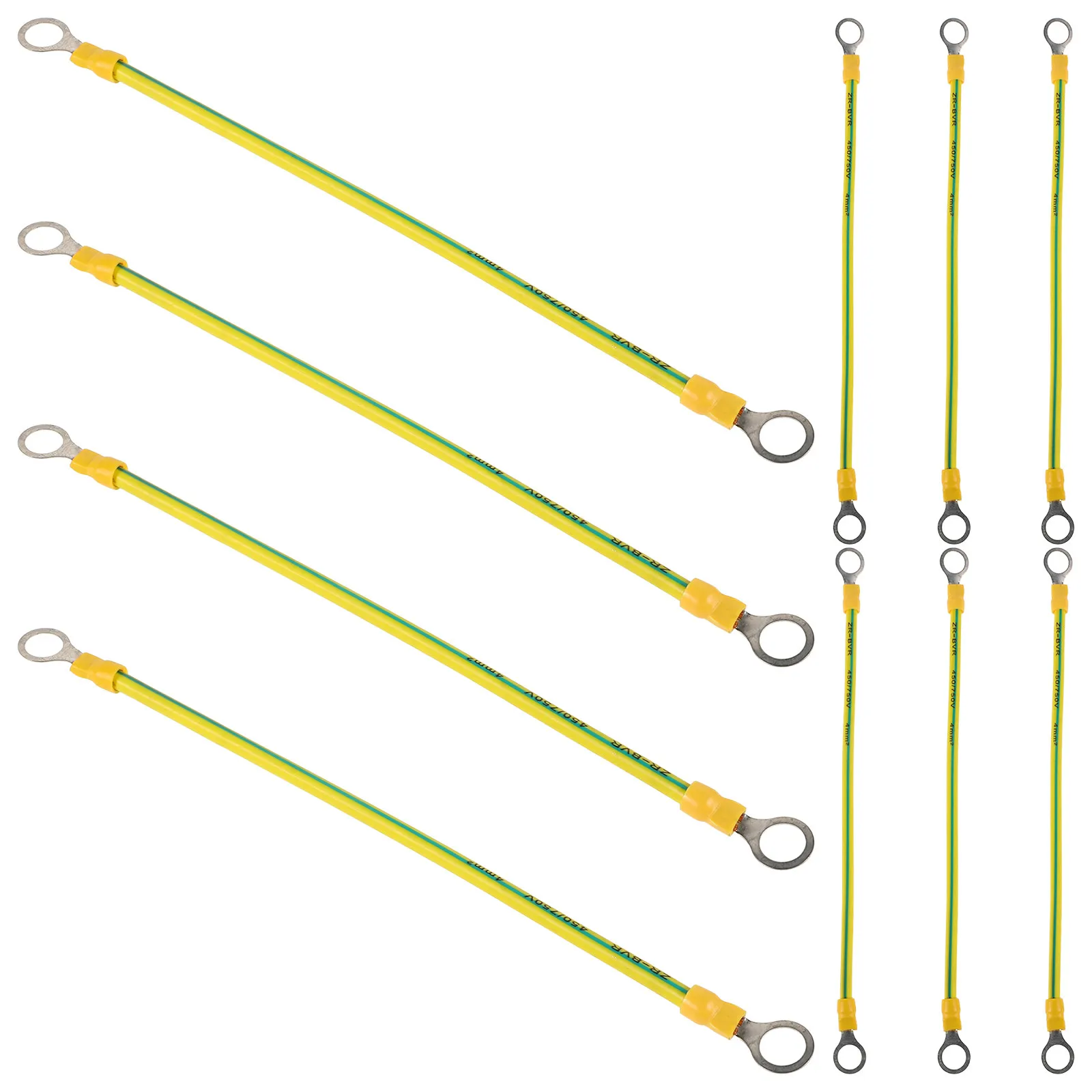 

10Pcs Copper Ground Cable Ground Wire for Automotive Systems Stable Electrical Connection Rugged PVC Jacket Safety