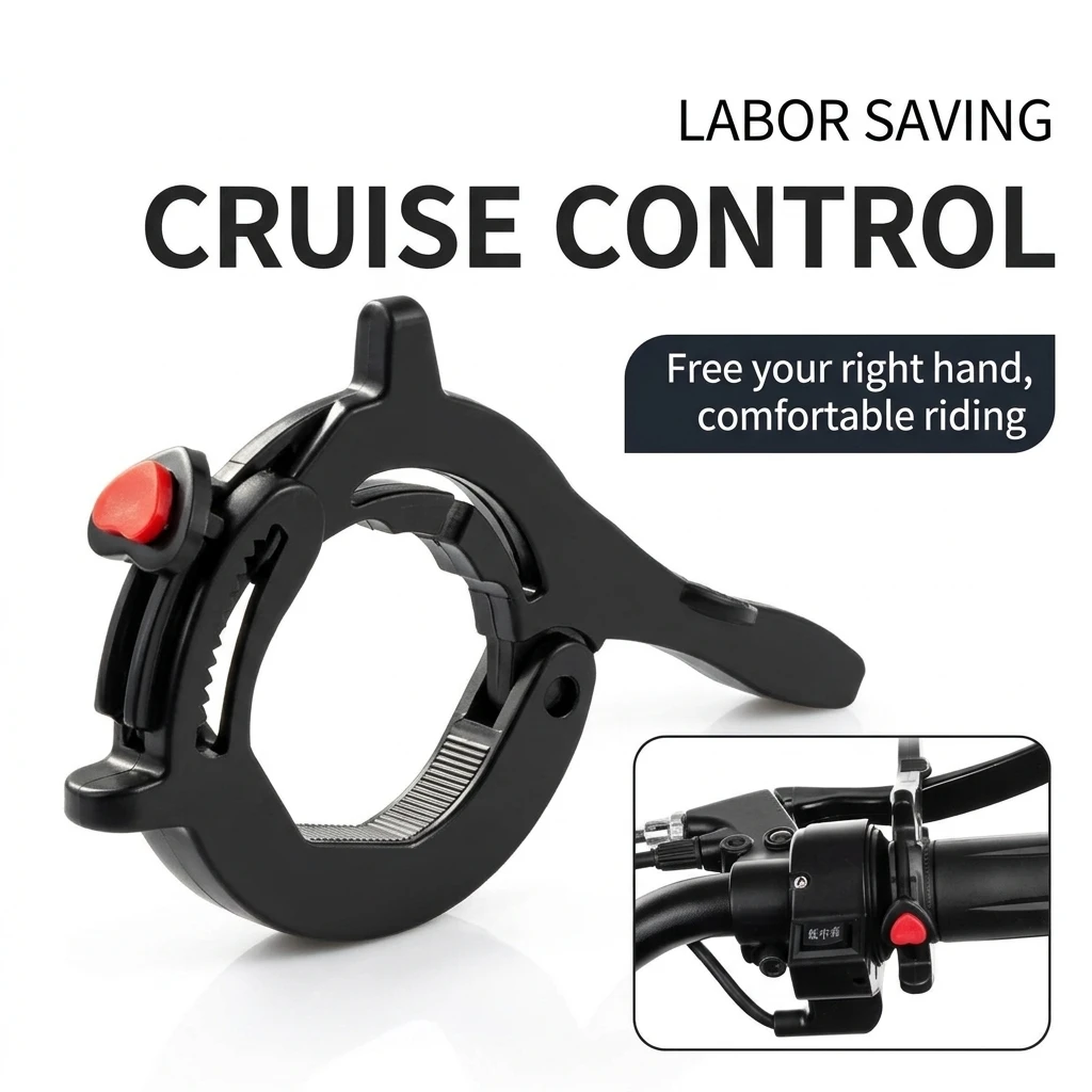 Universal Motorcycle Throttle Assist Cruise Control Rest Wrist Clip Anti Slip Handlebar Clamp Holder for Motorbike