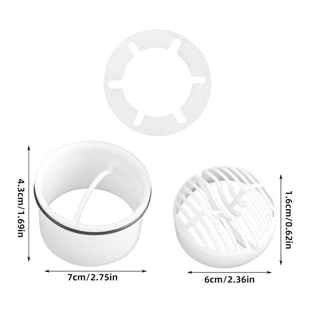 Effective Clog Prevention with this Innovative Plastic Shower Filter Basket Designed for Model Series 6860 6999