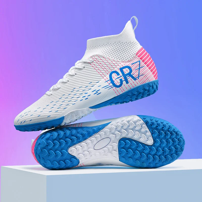 High-Top Soccer Shoes Men's Quality Football Boots Professional Training Durable Breaathable Outdoor Grass Non-Slip Soccer Shoes