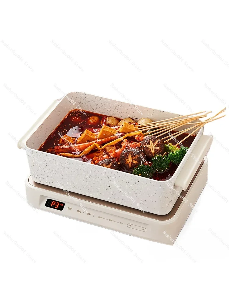 Food multifunctional cooking pot electric barbecue barbecue meat pot home electric hot pot cooking fried