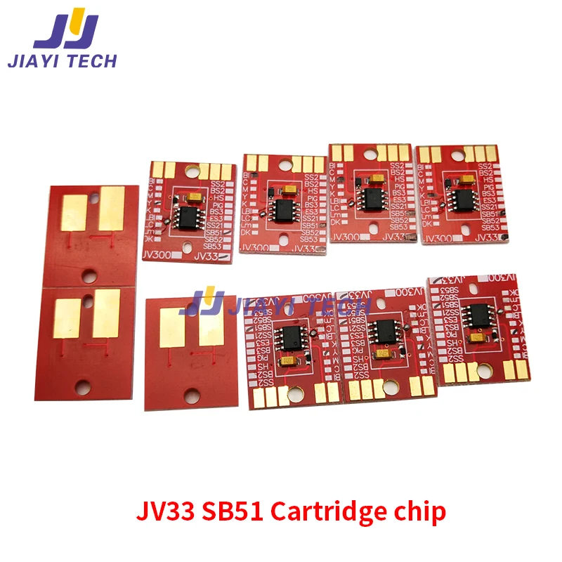 

4Pcs/Lot For Mimaki JV5 JS5 JV33 SB51 Permanent Chip Ink Cartridge Chip CMYK Replacement Cartridge Unlimited Chip