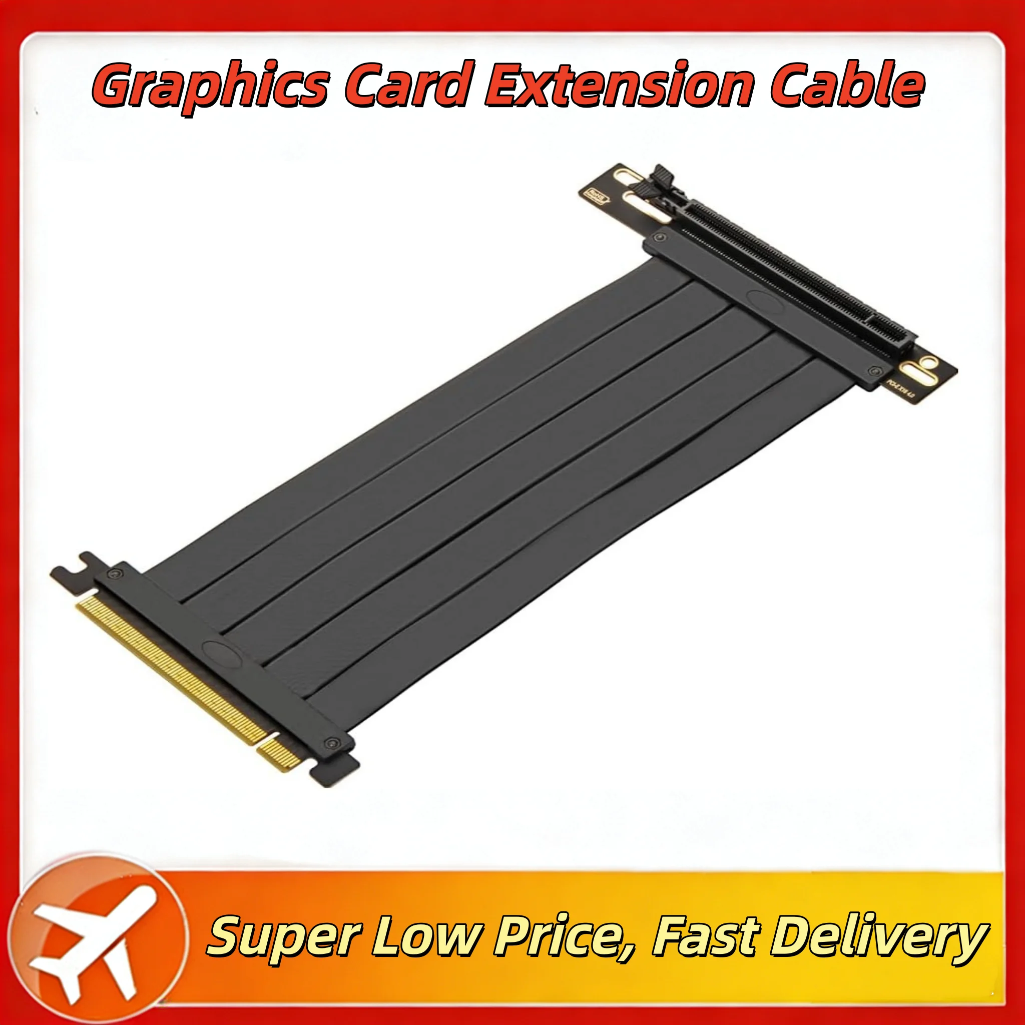 

PCIE 4.0 X16 Extension Cable PCI Graphics Card PCl-E X16 Riser Extension Cord 3.0/4.0 PCl-Express GPU Extension Cable for 60cm