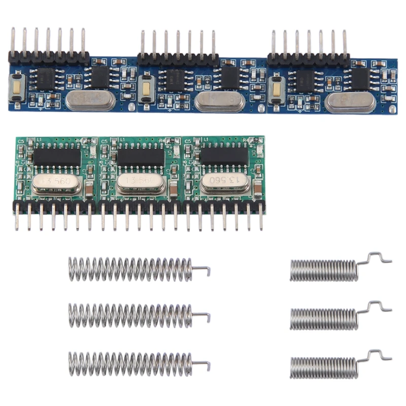 Wireless RX480E-4WQB 433Mhz RF Module Transmitter And Receiver 3 Sets 4 Channel Output Link Kit For Remote Control