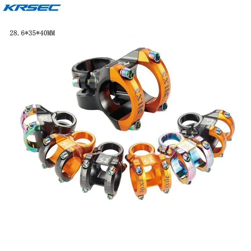 

KRSEC TR3 Mountain Bike Stem 28.6*35*40mm EIEIO Aluminium Alloy Large Caliber Stems 141g Bicycle Parts