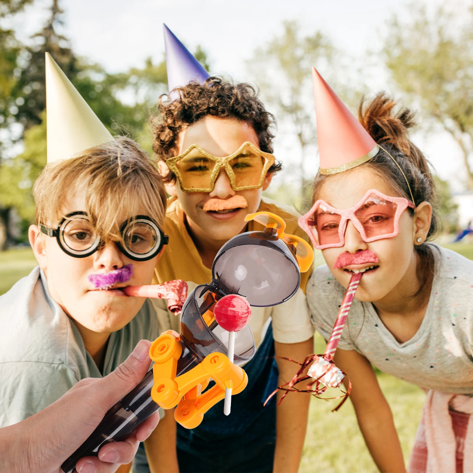 

2pcs Dinosaur Lollipop Robot Holder Creative Candy Storage Container For Kids Party Favors Halloween Stocking Stuffers Novelty