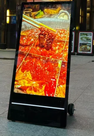 High Brightness 43 49 Inch Portable Android Lcd Display Advertising   Digital Poster