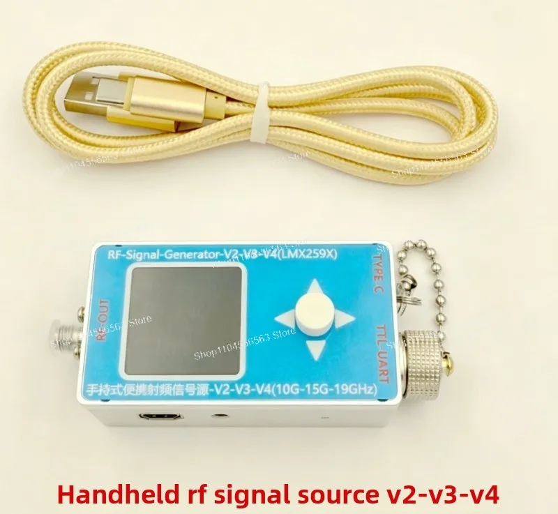 RF Signal Generator 10MHz-19GHz with Frequency Scanner, High Frequency Sine Output & Type-C Communication Line