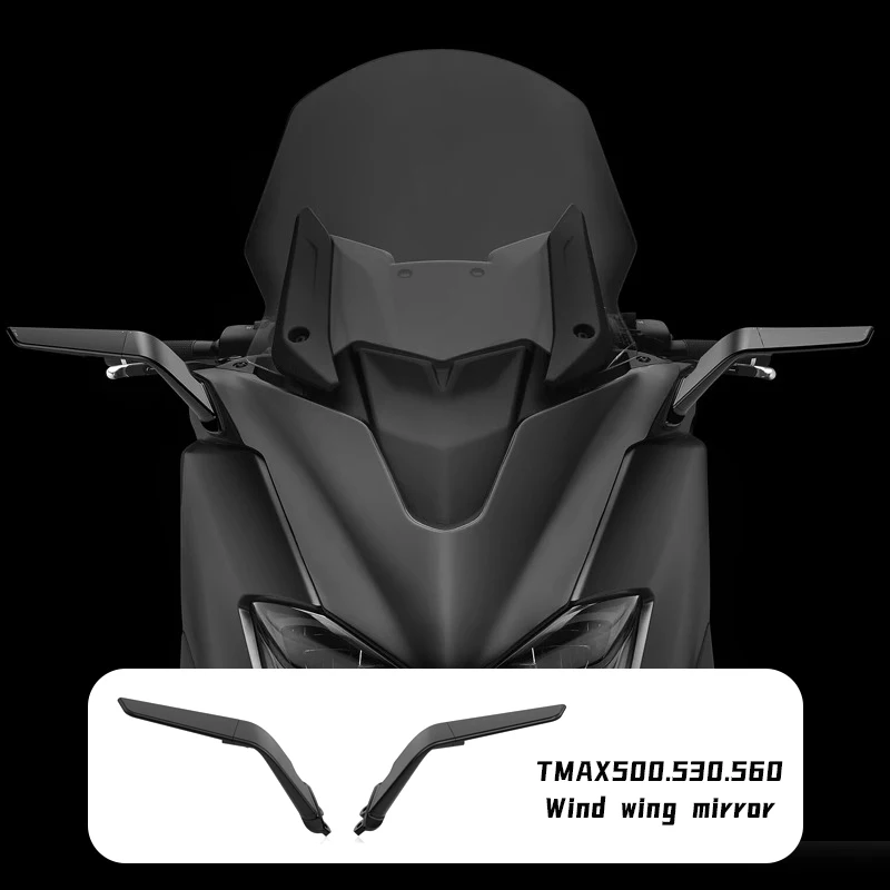 

For Yamaha TMAX560 2020 2021 Mirrors Stealth T-MAX 500 TMAX530 Wing Mirrors Mirrors Sports Winglets Mirror Adjustable Mirrors