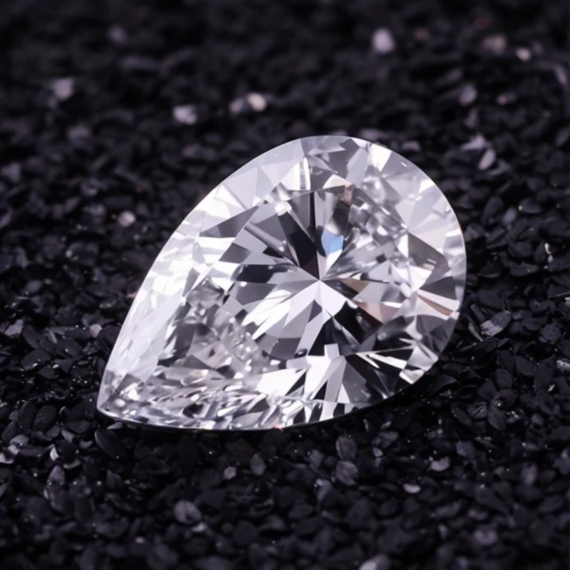 Im Labor gezüchtete Diamanten, 1 CT D-Farbe, VVS2, Klarheit, Birnenschliff, IGI-zertifizierter CVD-Labordiamant für individuellen Diamantschmuck