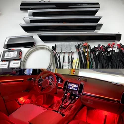 Replacement Inter door Ambient light For Porsche Cayenne 958.1 2010-2017 led atmosphere lamp app mirror cover adjust control