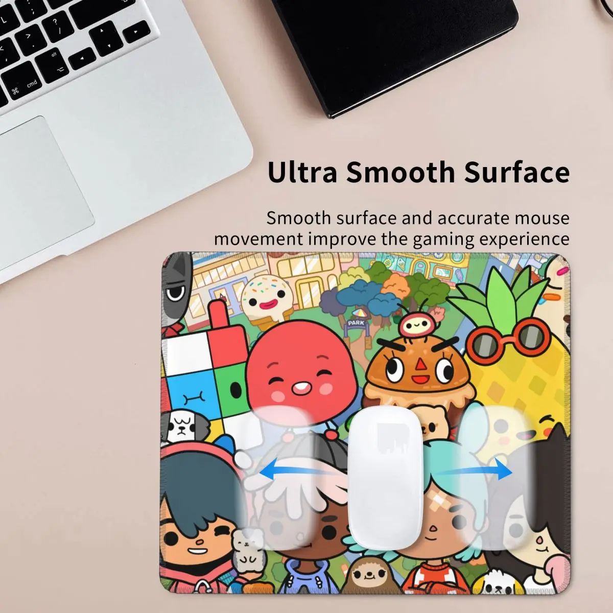 

Toca Life Box Toca Boca Cute Game Mouse Pad Computer Keyboard Mouse Mat Gaming PC Laptop Desk Mat Office Accessories Table Mats