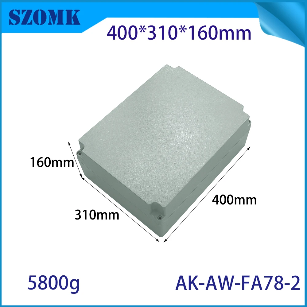 400x310x160mm Outdoor Project Power Case Die Cast Aluminum Housing Electrical Square Junction Boxes