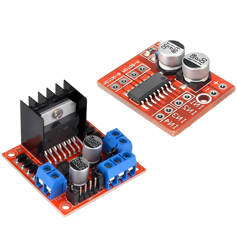 Picture 5: L298N DC motor drive module L298N stepper motor intelligent automotive robot breadboard Peltier high-power Arduino
