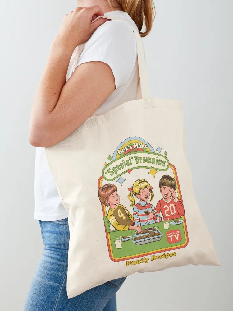 

Let's Make Brownies Tote Bag Women bags eco pack Canvas shoulder bag Big bag