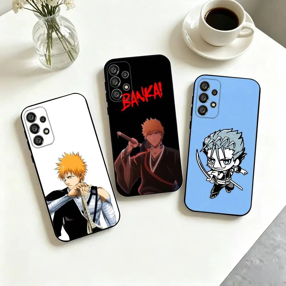 Bleach-S Kurosaki Ichigo-O  Phone Case For Samsung S25,S24,S21,S22,S23,S30,Ultra,S20,Plus,Fe,Lite,Note,10,Black Cover